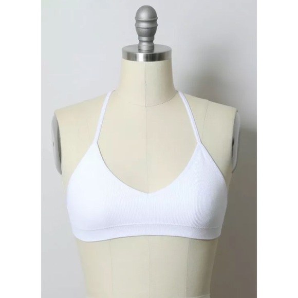 White Crescent Moon Dream Catcher Boho Bralette - Picture 6 of 7